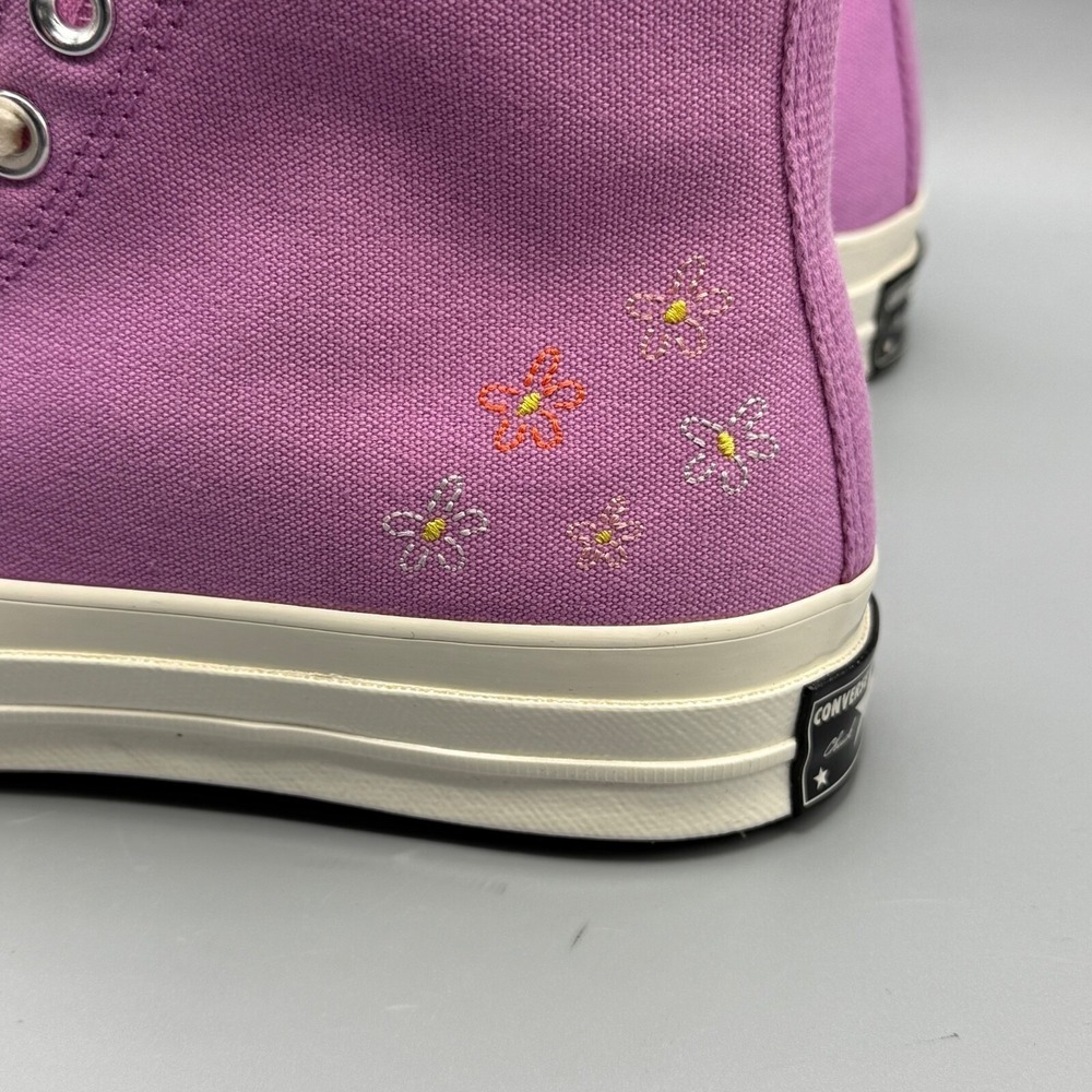 Converse Chuck 70 Women's 9.5 Hi Top Sneakers Pink Little Flowers A11561F - Picture 13 of 14